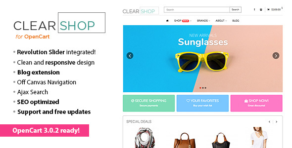 Clearshop 1.4.0 - Responsive OpenCart theme