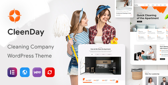CleenDay 1.0.14 - Cleaning Company WordPress Theme