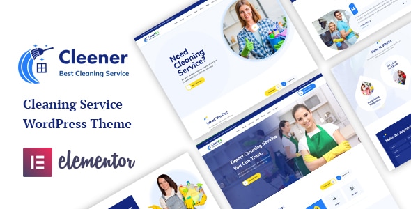 Cleener 1.0.4 - Cleaning Services WordPress Theme