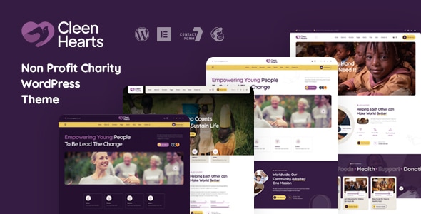 Cleenhearts 1.2.0 - Non Profit Charity WordPress Theme
