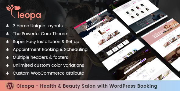 Cleopa 1.7 - Health & Beauty Salon With WordPress Booking