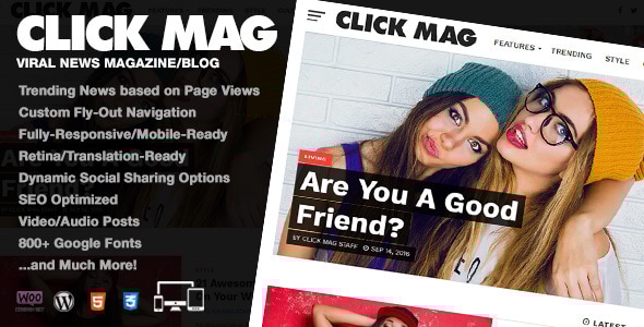 Click Mag 3.7.0 - Viral WordPress News MagazineBlog Theme