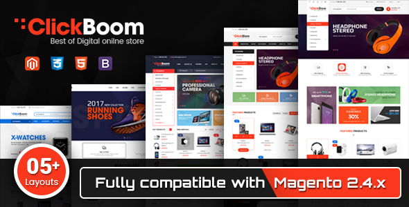 ClickBoom 2.1.2 - Responsive Magento 2 Theme for DigitalFashion Online Shop