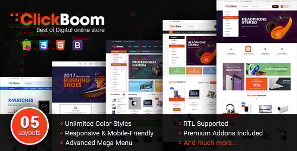 ClickBoom 1.6.1 - Responsive Multipurpose Prestashop 1.6 and 1.7 Theme