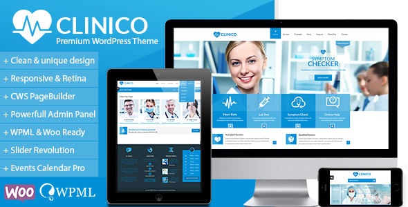 Clinico 1.8.6 - Premium Medical and Health Theme