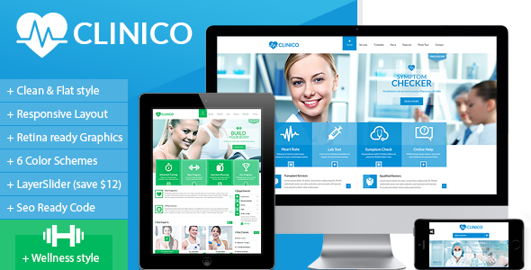 Clinico 1.1 - Responsive Medical and Health Template