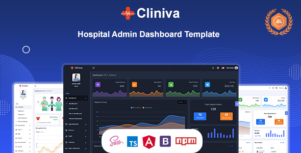 Cliniva Hospital - Angular 20 Medical Admin Dashboard Template For Doctors & Clinics