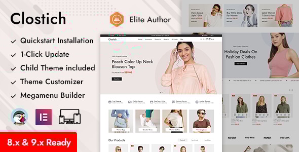 Clostich 8.0 - Apparel Fashion Store Prestashop Responsive Theme