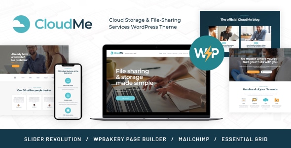 CloudMe 1.2.14 - iCloud Storage & File Hosting WordPress Theme