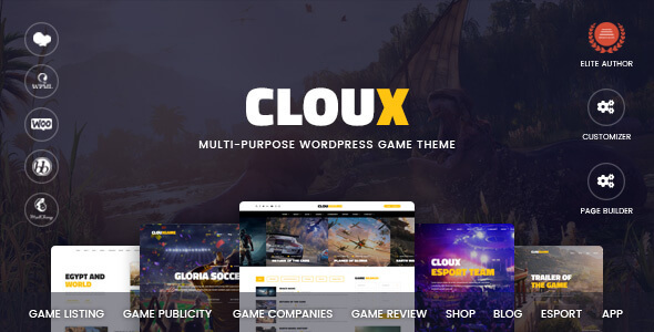 Cloux  Game & Gaming Theme