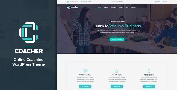 Coacher - Trainers & Life Coaching WordPress Theme  RTL