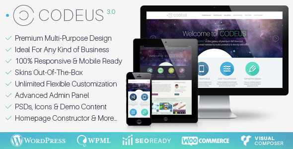 Codeus 1.2.1 - Multi-Purpose Responsive Wordpress Theme