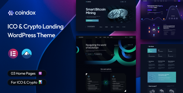 Coindox 1.0.2 - ICO & Crypto Landing WordPress Theme