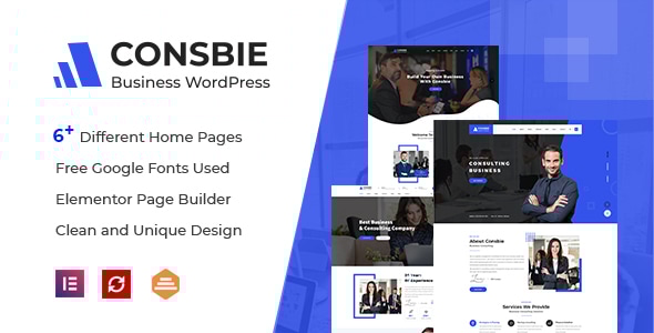 Consbie 3.0.8 - Business & Consulting Elementor WordPress Theme