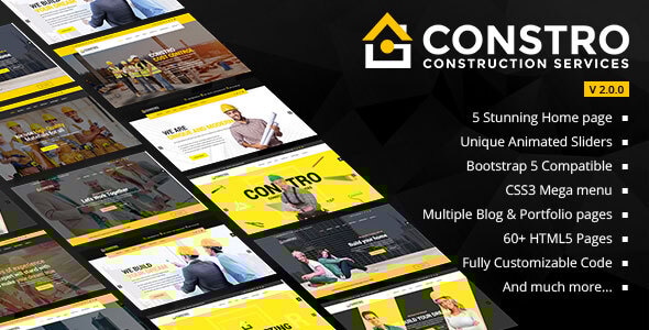 Constro 2.0.1 - Construction Business HTML5 Template