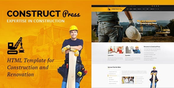 Construct Press 1.0.0 - Construction and Renovation HTML Template