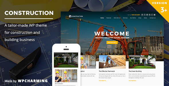 Construction 3.9 - WordPress Theme