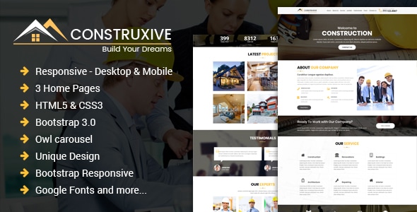 Construcxive 4.0 - One Page Construction HTML Template