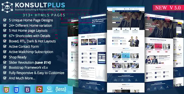 Consult plus 5.0 - Consulting Business HTML Template