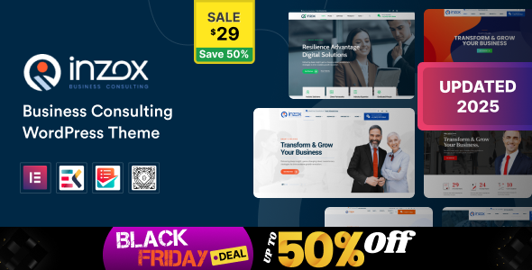 Consulting Business WordPress Theme 6.4.3 - Inzox