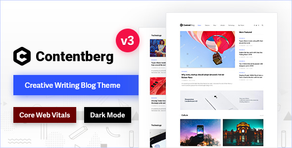 Contentberg 3.0.1 - Content Marketing & Personal Blog for WordPress