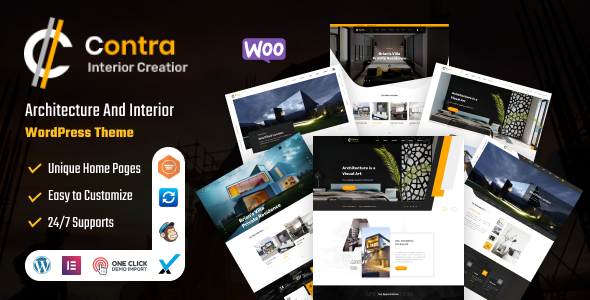 Contra  Architecture And Interior WordPress Theme