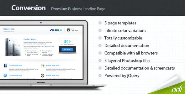 Conversion 1.7.1 - Premium Landing Page