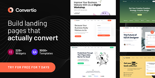 Convertio 4.2.2 - Conversion Optimized Landing Page Theme