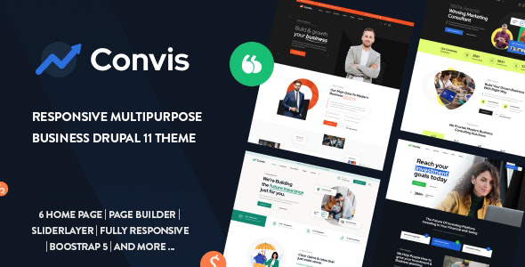 Convis 11.2 - Responsive Multipurpose Business Drupal 11 Theme