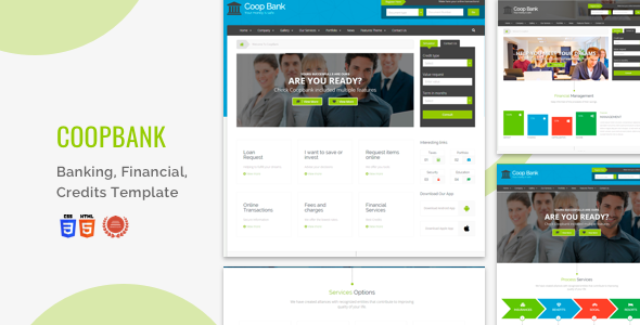 CoopBank - Banking Financial Credits Template
