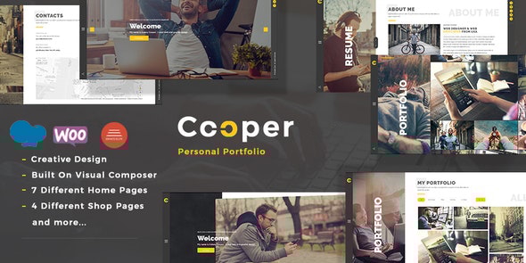 Cooper 4.3 - Creative Responsive Personal Portfolio WordPress Theme