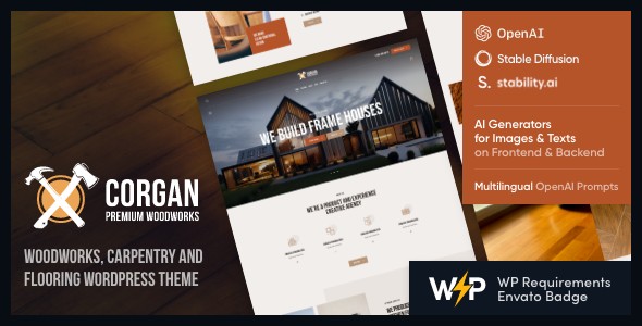 Corgan 2.9 - Carpenter Woodwork & Carpentry WordPress Theme