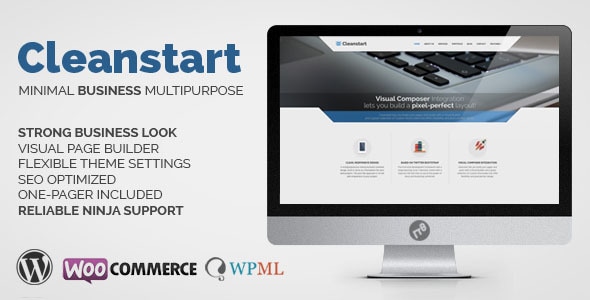 Corporate Business WordPress Theme 2.2.0 - Cleanstart