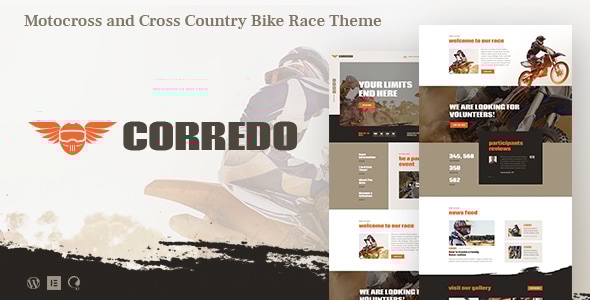 Corredo 1.1.16 - Motorcycle & Bike Race Sports WordPress Theme