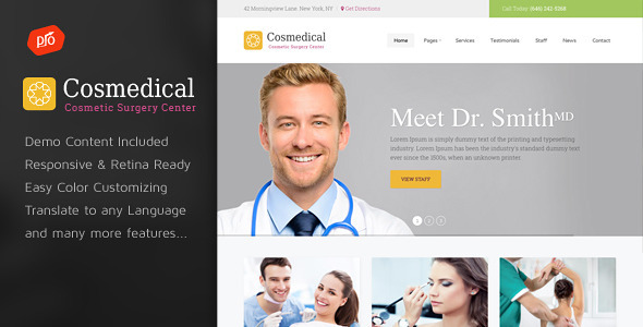 Cosmedical 1.2 - Health & Medical WordPress Theme