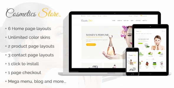 Cosmetics Store - Specific Prestashop Theme for cosmetics Health and Beauty Stores