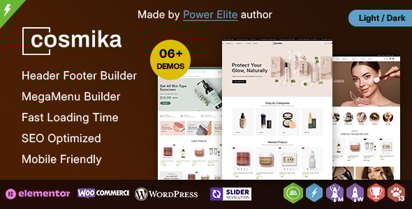Cosmika 1.0.1 - Beauty Cosmetics & Makeup SkinCare WooCommerce WordPress Theme