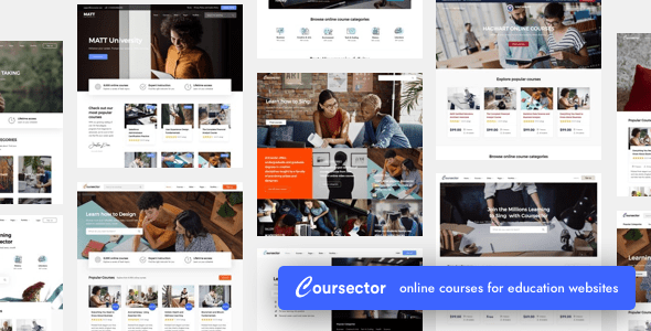Coursector  Education WordPress