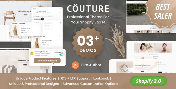 Couture 2.6.0 - Clothing and Fashion Shopify Theme