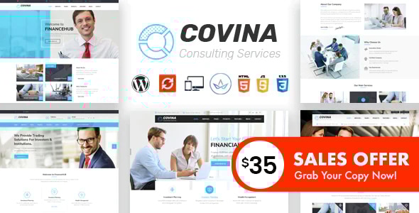 Covina 2.4 - Business Consulting and Professional Services WordPress Theme