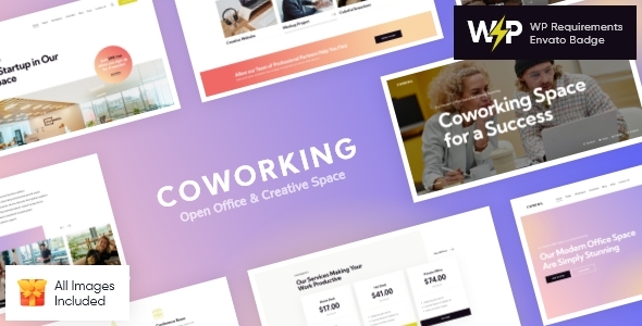 Coworking 19.11.2025 - Open Office & Creative Space WordPress Theme