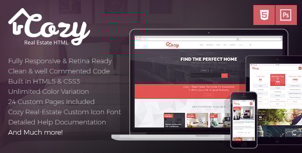 Cozy 1.3 - Responsive Real Estate HTML Template