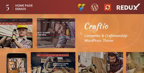 Craftio 2.1 - Carpenter WordPress Theme