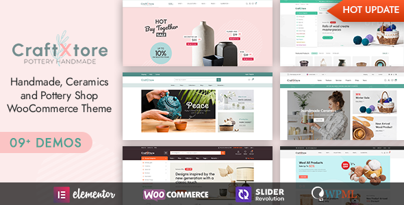 CraftXtore 1.9 - Handmade Ceramics and Pottery Shop WooCommerce Theme