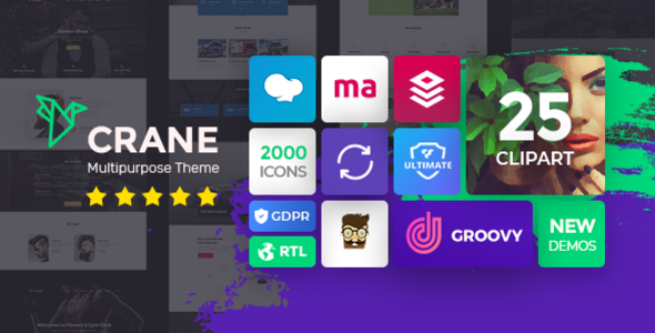 Crane 1.5.12 - Responsive Multipurpose WordPress Theme