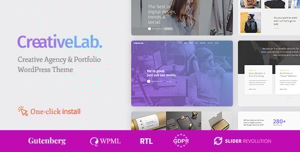 Creative Lab 1.3.1 - Studio Portfolio & Design Agency WordPress Theme