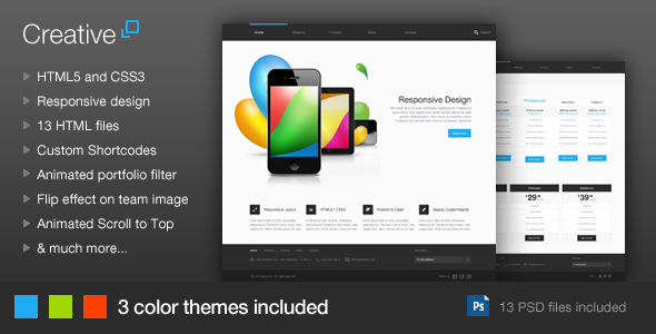 Creative 1.3 - Responsive HTML Template