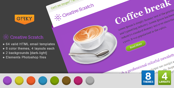 Creative Scratch Email Template