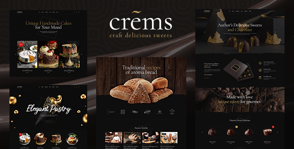 Crems 1.0.2 - Bakery Chocolate Sweets & Pastry WordPress Theme