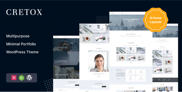 Cretox 2.0 - Multipurpose Minimal Portfolio WordPress Theme